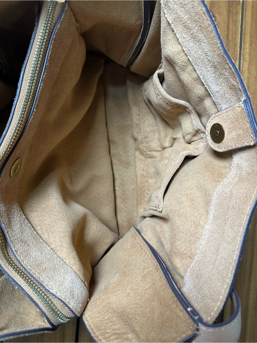 Suede Slouchy Shoulder Bag in Camel Brown - Picture 12 of 15